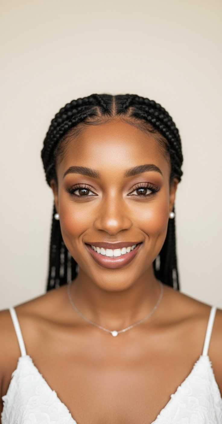 After Waterfall Braid Wedding Hair